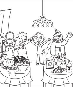 Shabbat Coloring Pages Printable For Free Download