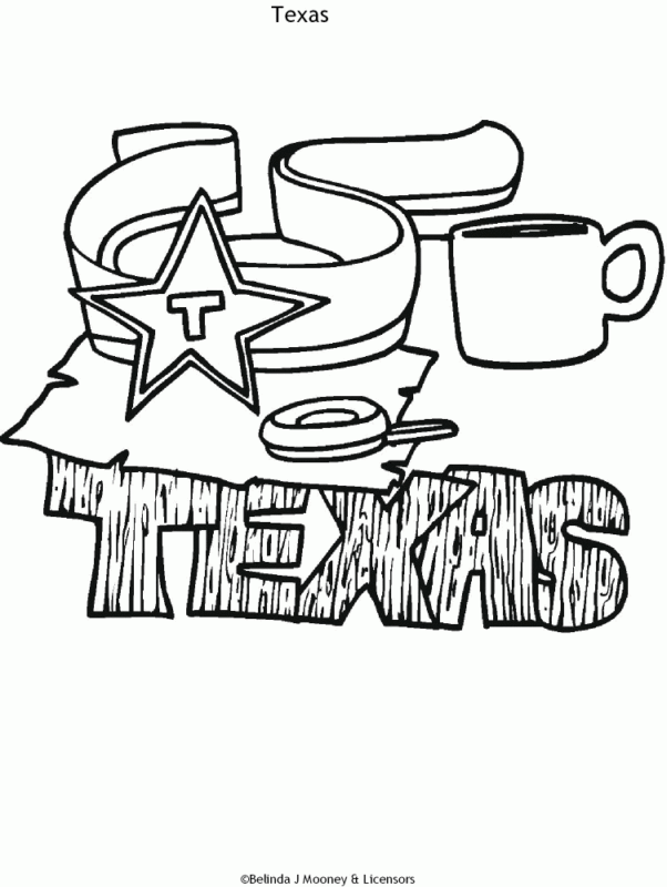 Texas Coloring Pages Printable For Free Download 7959