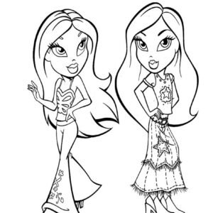 Y2K Dolls Coloring Book: Cute Dolls Coloring Pages Features Fashion,  Accessories Illustrations for Teens, Kids and Adults Relaxation and Stress