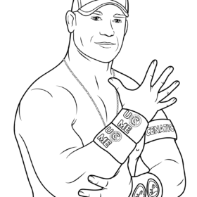 John Cena Coloring Pages Printable for Free Download