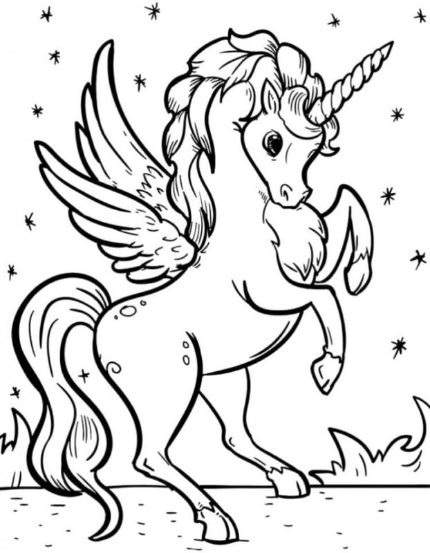 Alicorn Coloring Pages Printable for Free Download