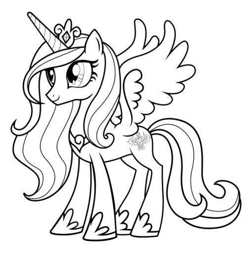 Alicorn Coloring Pages Printable for Free Download