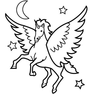 Alicorn Coloring Pages Printable for Free Download