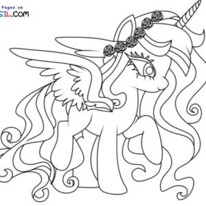 twilight sparkle alicorn coloring page