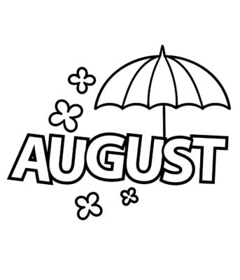 August Coloring Pages Printable for Free Download