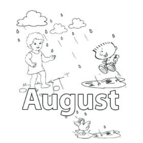 August Coloring Pages Printable for Free Download