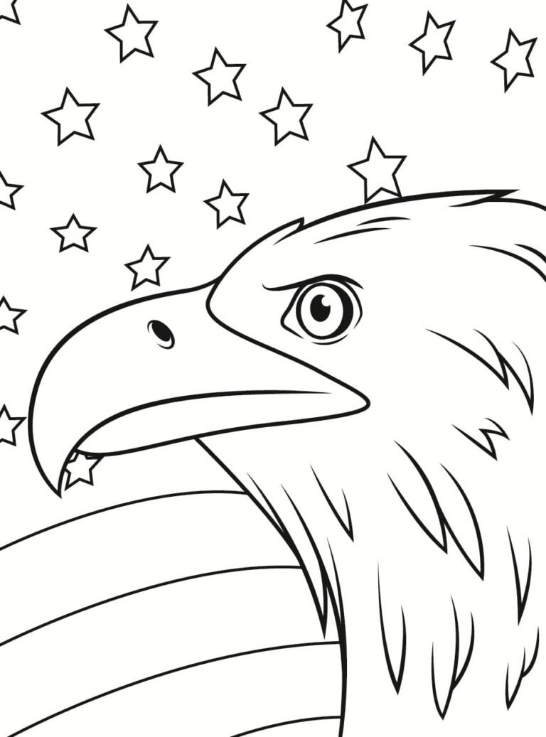 Bald Eagle Coloring Pages Printable for Free Download