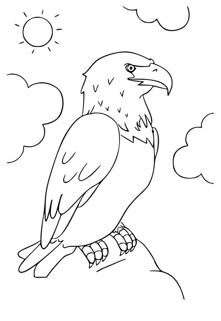 Bald Eagle Coloring Pages Printable for Free Download