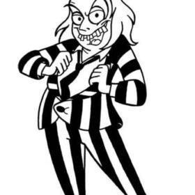 Beetlejuice Coloring Pages Printable for Free Download