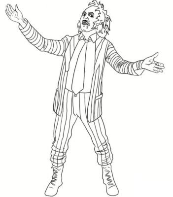 Beetlejuice Coloring Pages Printable For Free Download