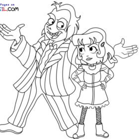 Beetlejuice Coloring Pages Printable for Free Download