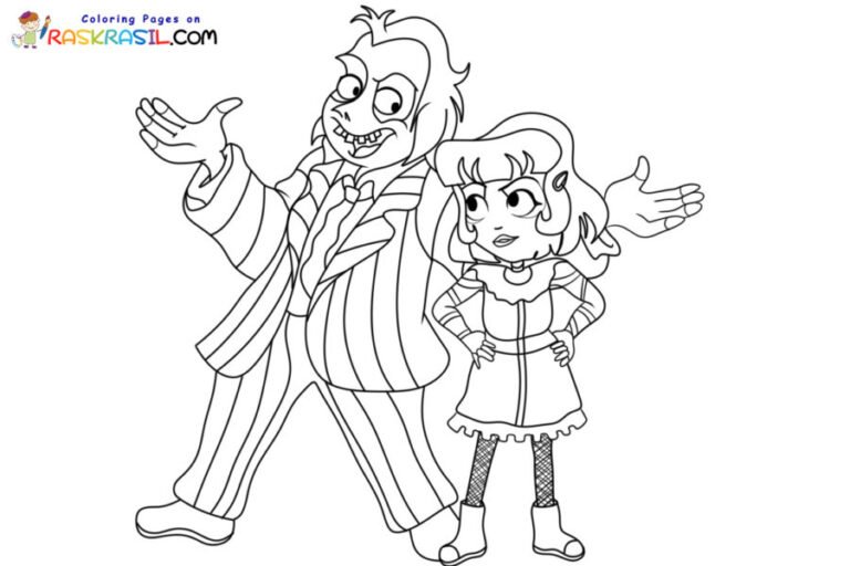 Beetlejuice Coloring Pages Printable for Free Download