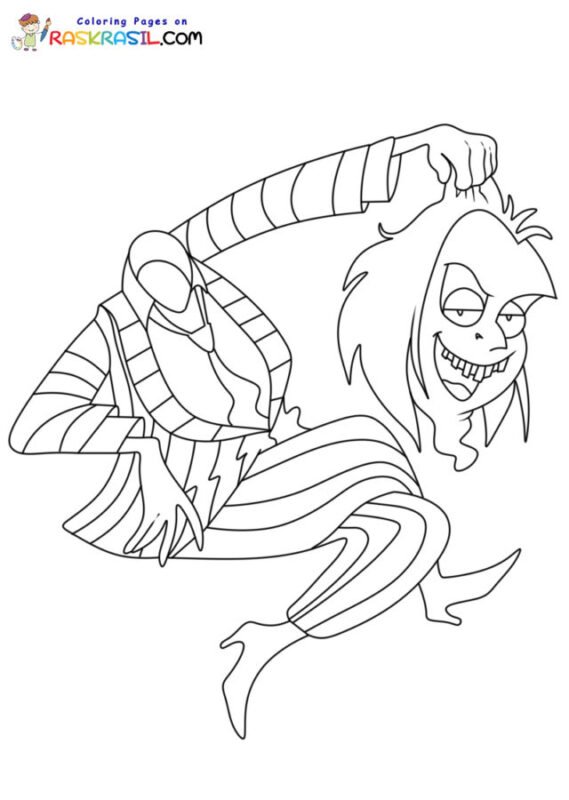 Beetlejuice Coloring Pages Printable for Free Download