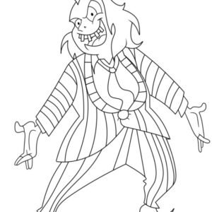 Beetlejuice Coloring Pages Printable for Free Download