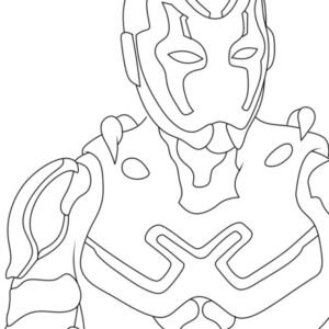 Blue Beetle Coloring Pages Printable for Free Download