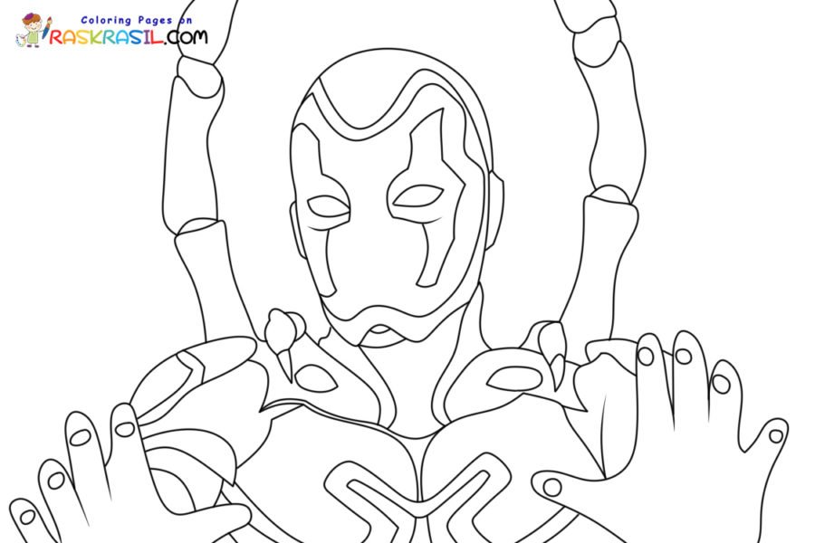 10 Blue Beetle Coloring Pages Printable: Unleash Your Inner Superhero