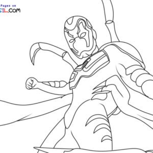 10 Blue Beetle Coloring Pages Printable: Unleash Your Inner Superhero