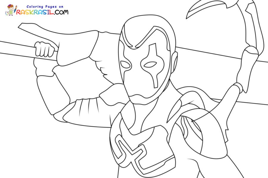 10 Blue Beetle Coloring Pages Printable: Unleash Your Inner Superhero