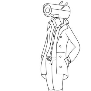 Camerawoman Coloring Pages Printable for Free Download