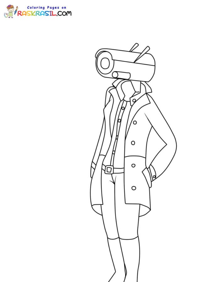 Camerawoman Coloring Pages Printable for Free Download