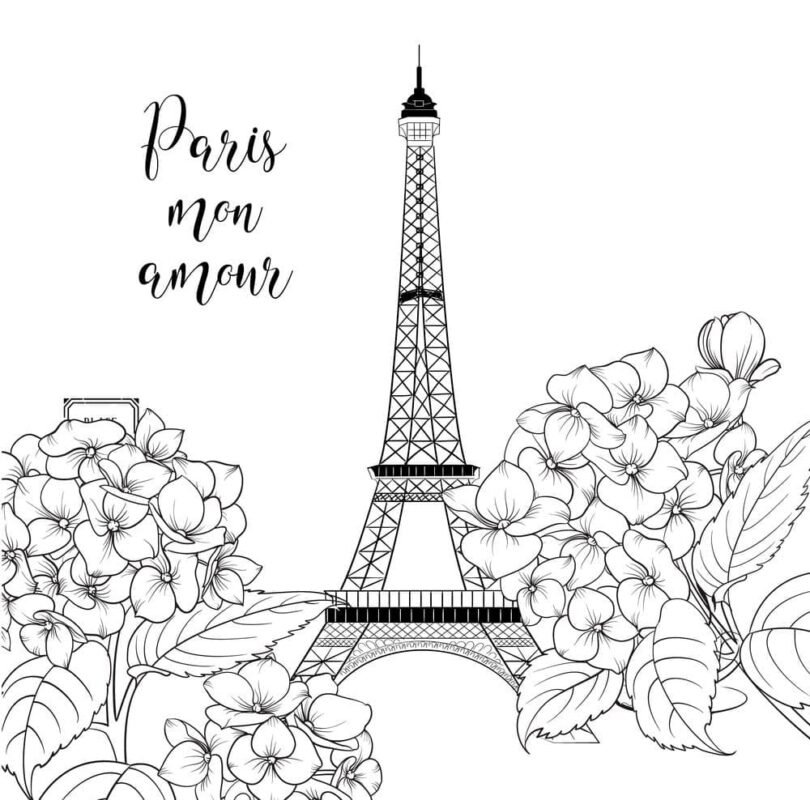 Paris Coloring Pages Printable for Free Download