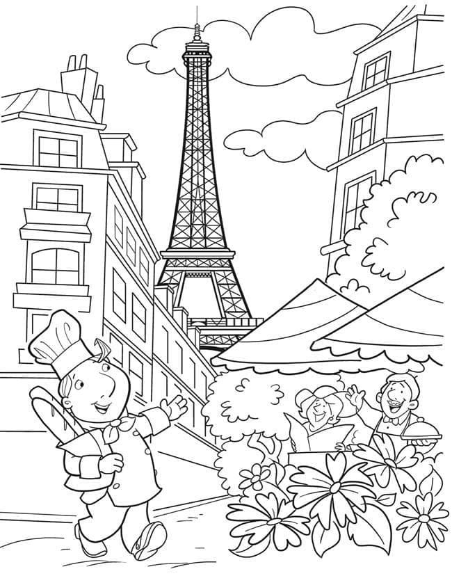 Paris Coloring Pages Printable for Free Download