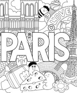 Paris Coloring Pages Printable for Free Download