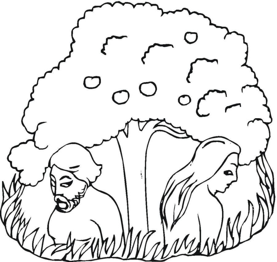 Adam and Eve Coloring Pages Printable for Free Download