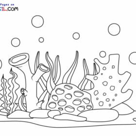 Coral Reef Coloring Pages Printable for Free Download