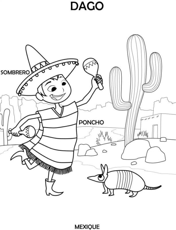Mexico Coloring Pages Printable for Free Download