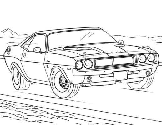 Fast and Furious Coloring Pages Printable for Free Download