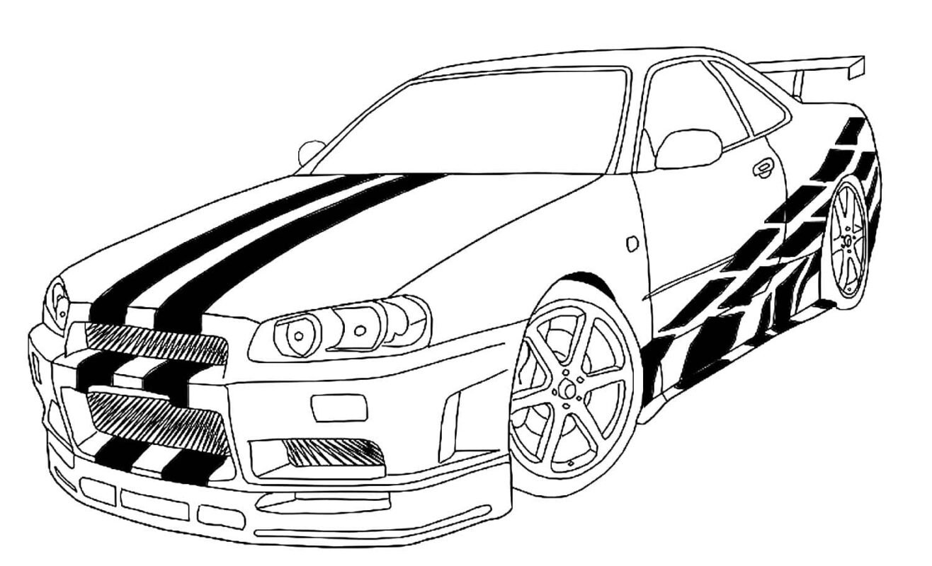 Fast and Furious Coloring Pages Printable for Free Download