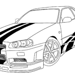 Fast and Furious Coloring Pages Printable for Free Download