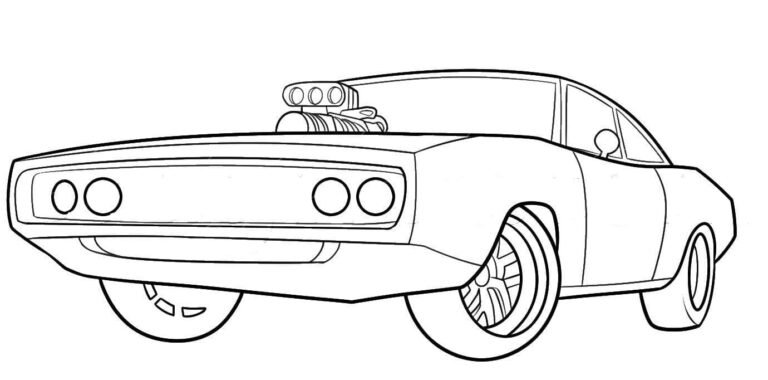 Fast and Furious Coloring Pages Printable for Free Download