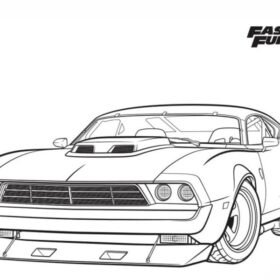 Fast and Furious Coloring Pages Printable for Free Download