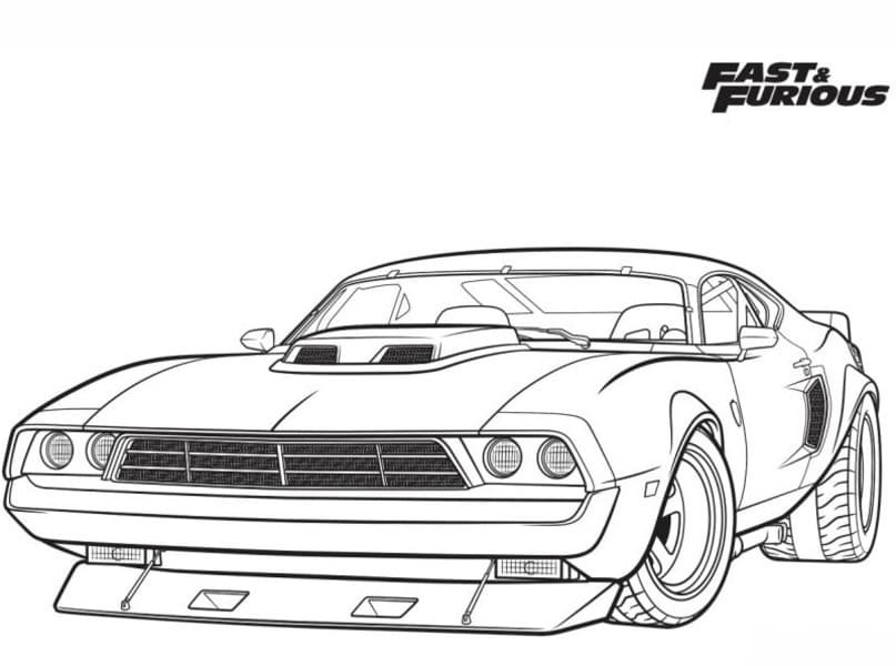 Fast and Furious Coloring Pages Printable for Free Download