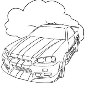 Fast and Furious Coloring Pages Printable for Free Download