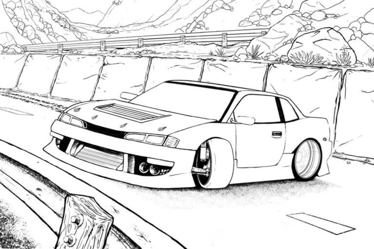 Fast and Furious Coloring Pages Printable for Free Download