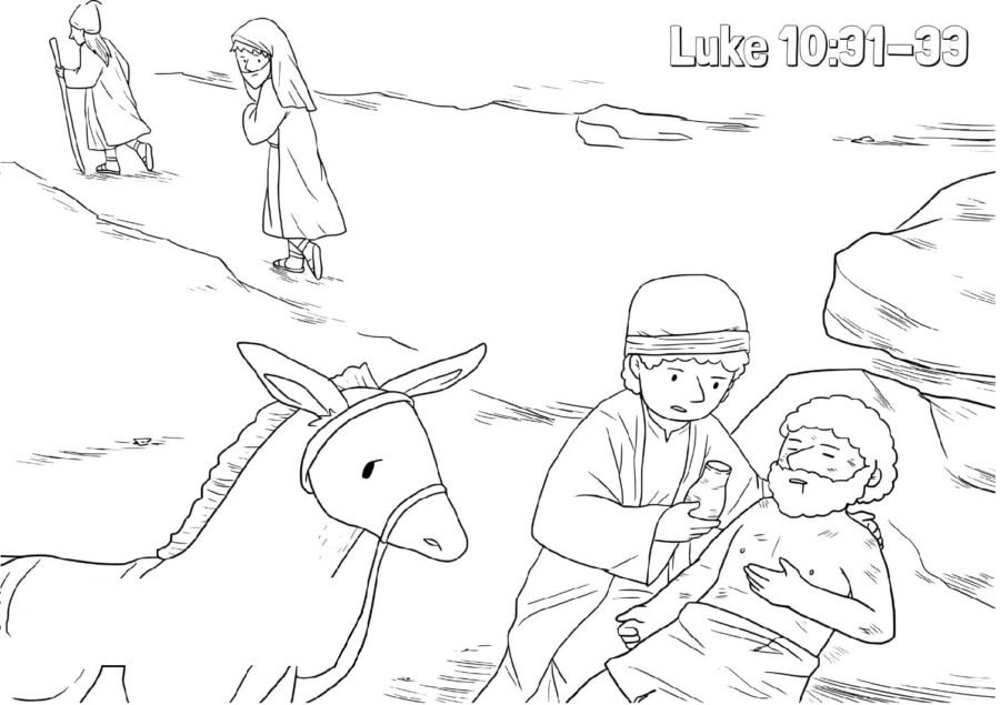 Good Samaritan Coloring Pages Printable for Free Download