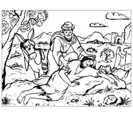 Good Samaritan Coloring Pages Printable for Free Download