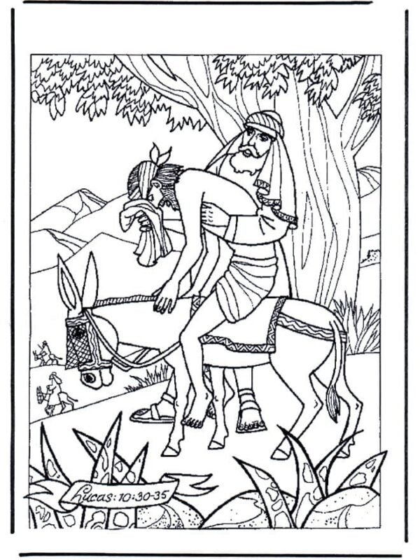 Good Samaritan Coloring Pages Printable for Free Download