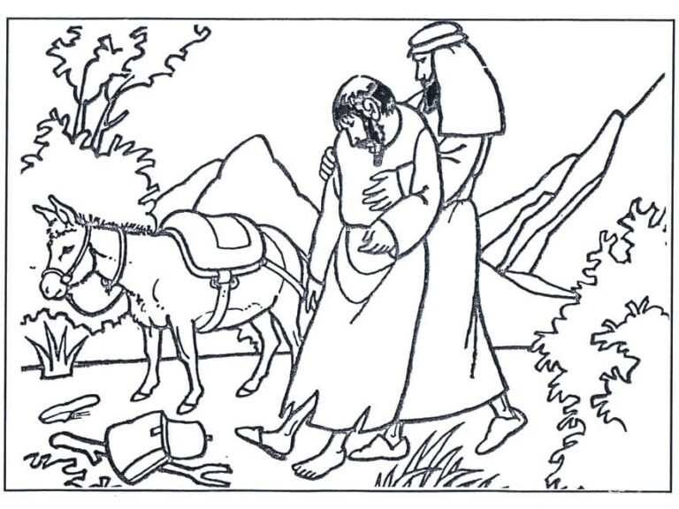 Good Samaritan Coloring Pages Printable for Free Download