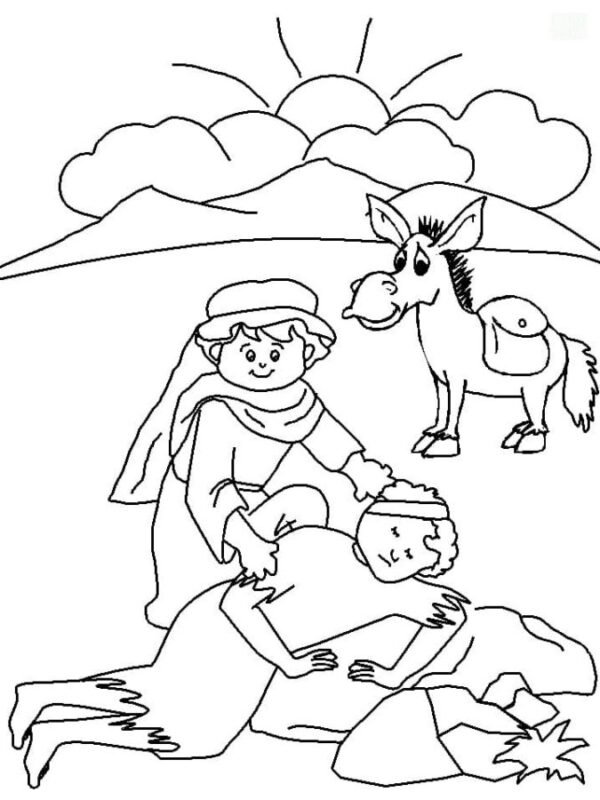 Good Samaritan Coloring Pages Printable for Free Download