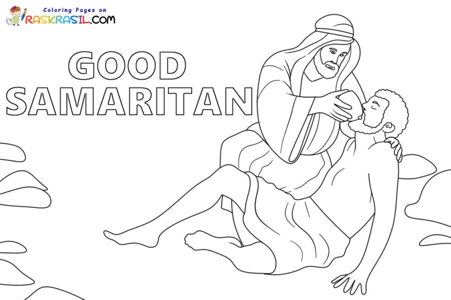 samaritan woman coloring page
