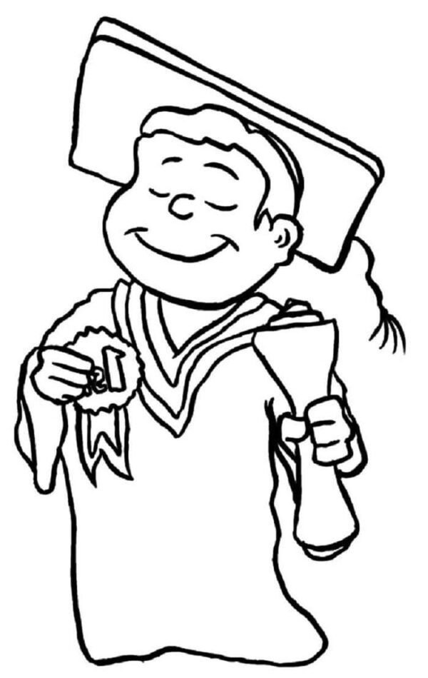 Graduation Coloring Pages Printable for Free Download