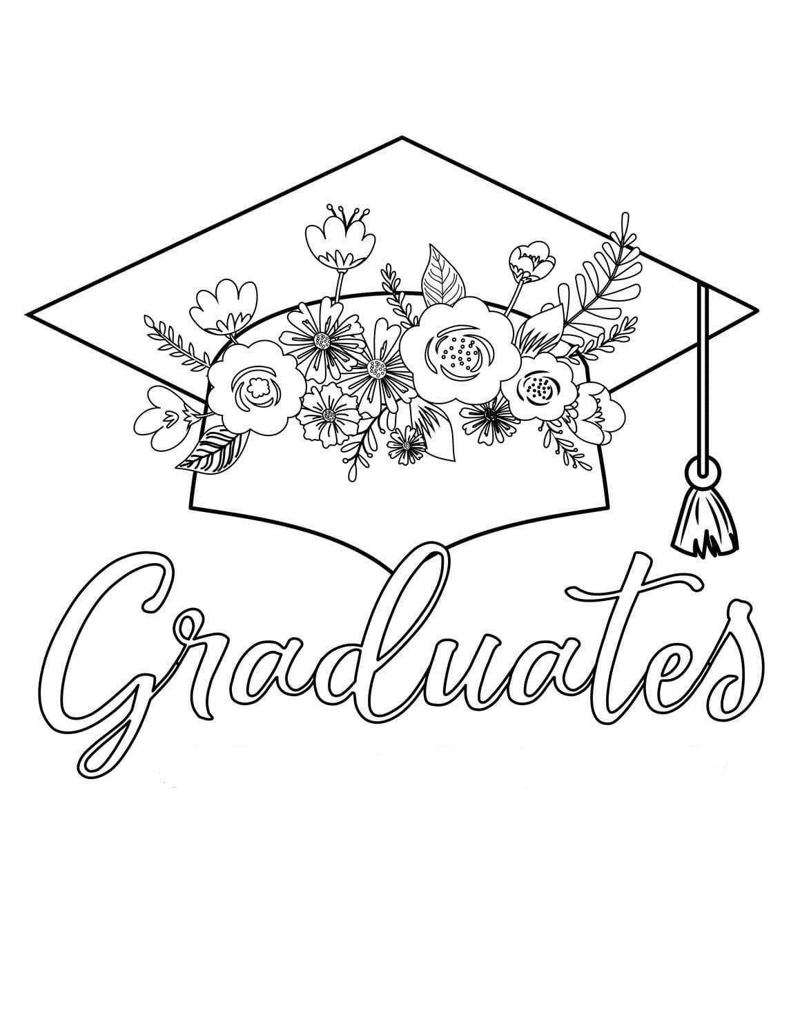 Graduation Coloring Pages Printable for Free Download