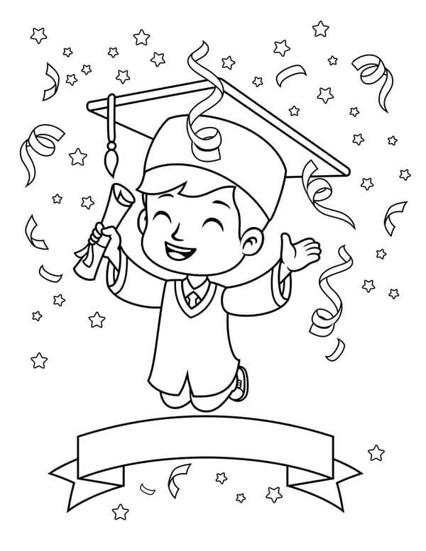 Graduation Coloring Pages 2025