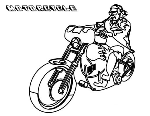 Harley Davidson Coloring Pages Printable for Free Download