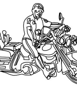 Harley Davidson Coloring Pages Printable for Free Download