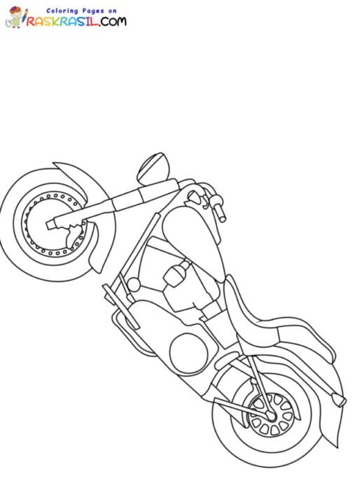 Harley Davidson Coloring Pages Printable for Free Download